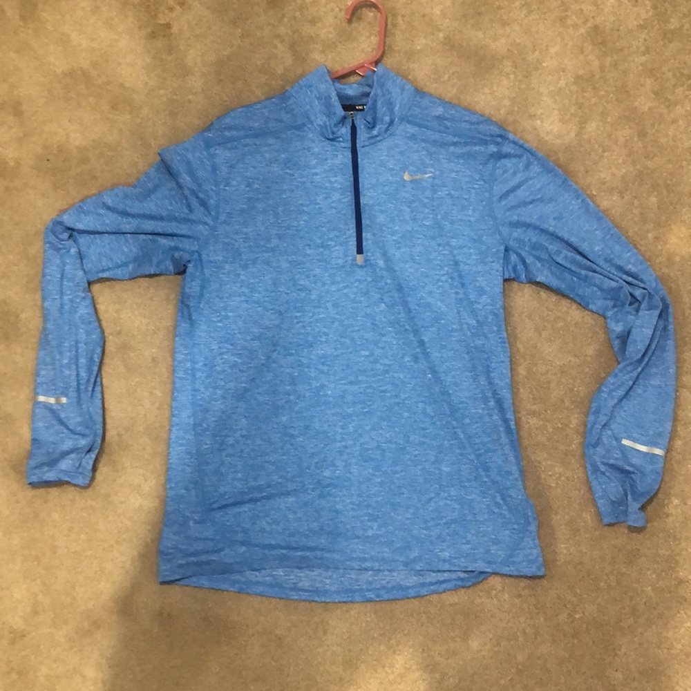 Half zip blue Nike shirt